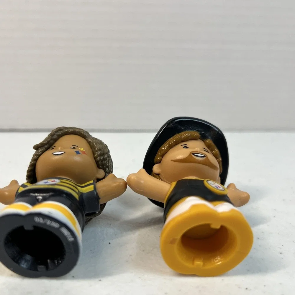 Fisher Price LITTLE PEOPLE NFL PITTSBURGH STEELERS FAN 2023 Lot Of 2